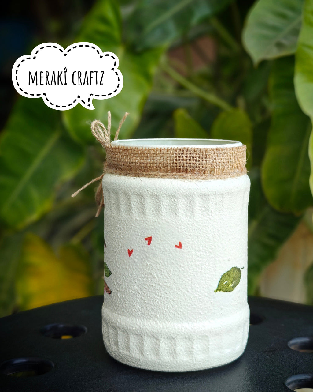 Handcrafted Upcycled Glass Jar – Robin's Nest Delight