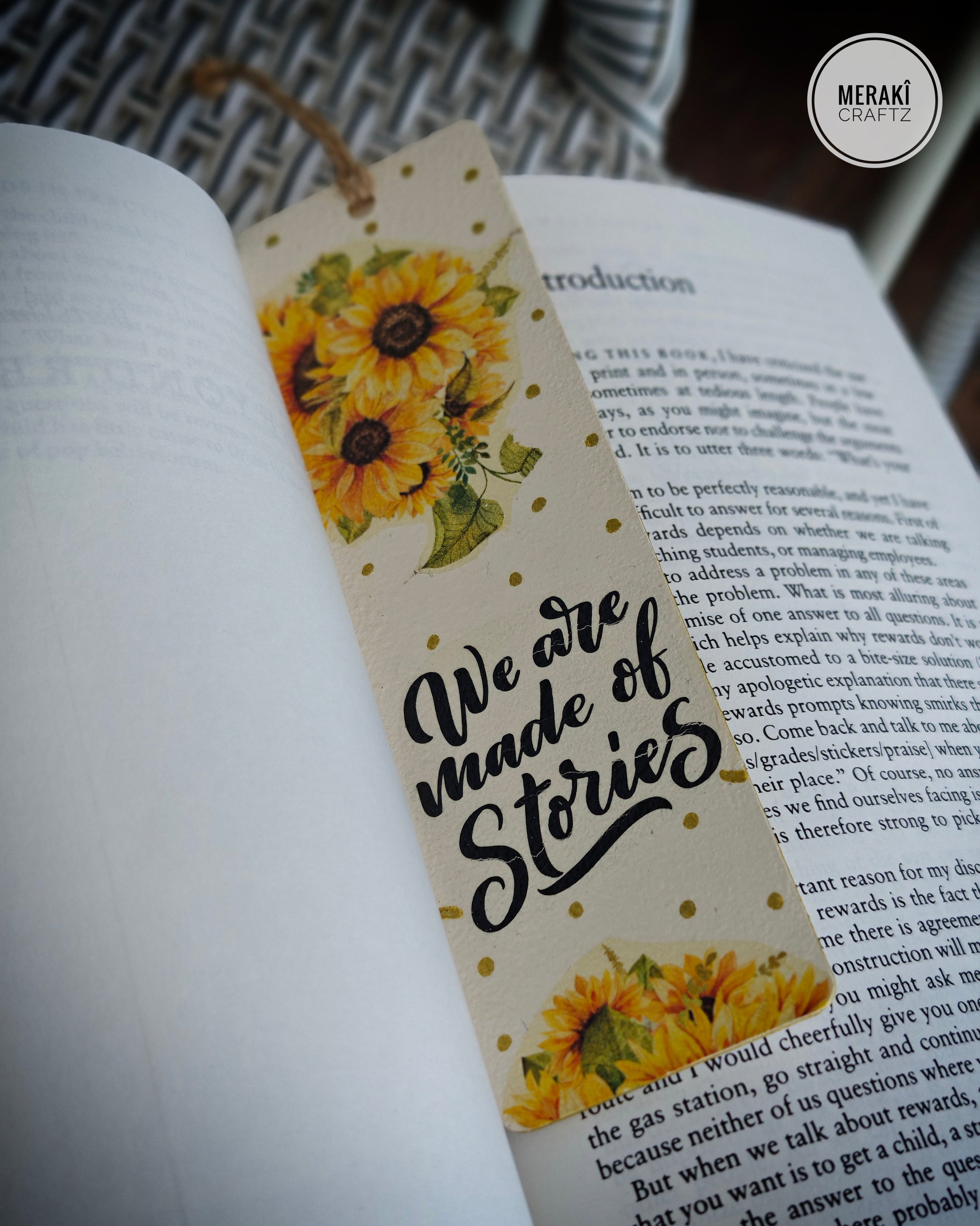 Handcrafted Double-Sided Decoupaged MDF Bookmark – Ramadan Nights