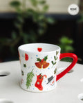 Handcrafted Upcycled Decorative Cup – Christmas Cheer (Heart)