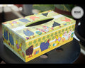 Decoupaged MDF Tissue Box Holder – Farmhouse Chicken Garden