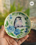 Handcrafted Upcycled Decoupaged Trinket Tray – Bluebird Bloom