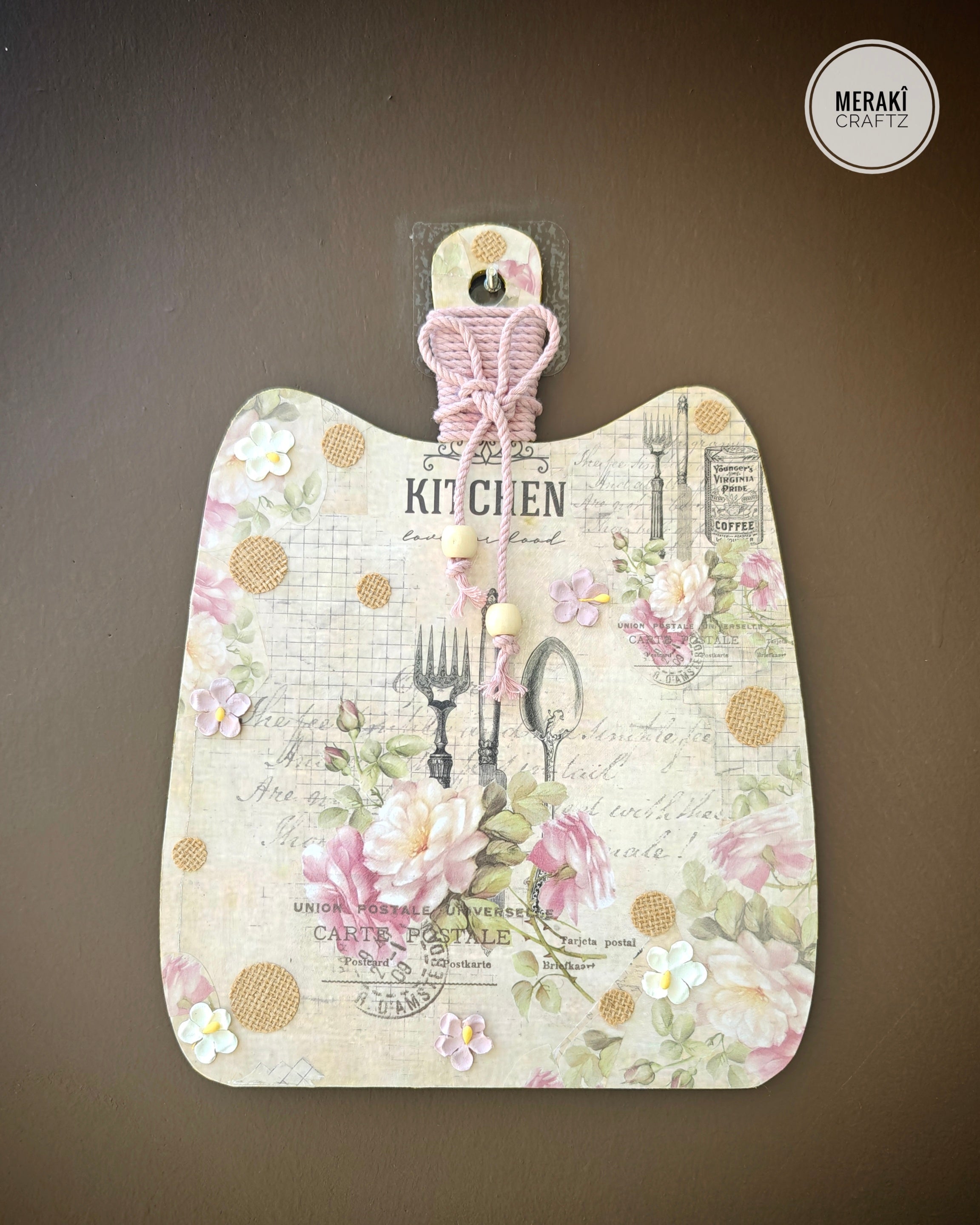 Kitchen Wall Decor - Vintage Floral Kitchen Charm