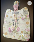 Kitchen Wall Decor - Vintage Floral Kitchen Charm