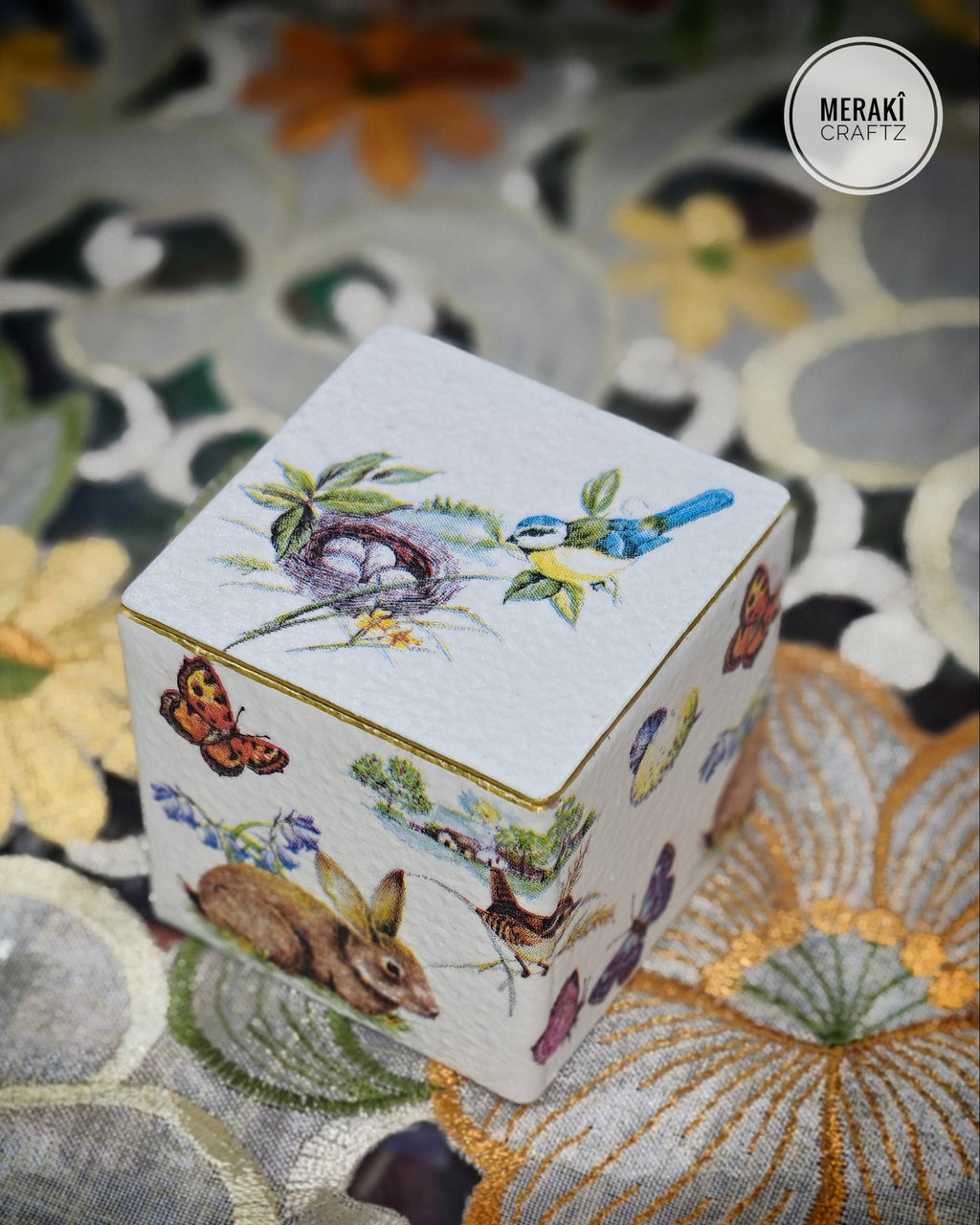 Handcrafted Upcycled Decorative Storage Box – Paws & Whiskers Keepsake (Copy)