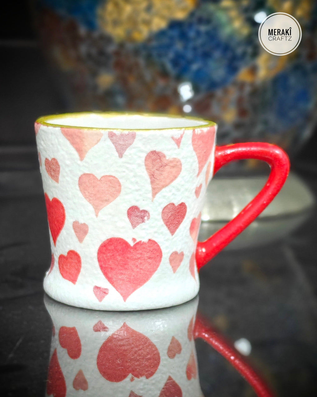 Handcrafted Upcycled Decorative Cup – Heartfelt Treasures