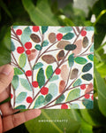 Handcrafted Botanical Decoupage Coasters