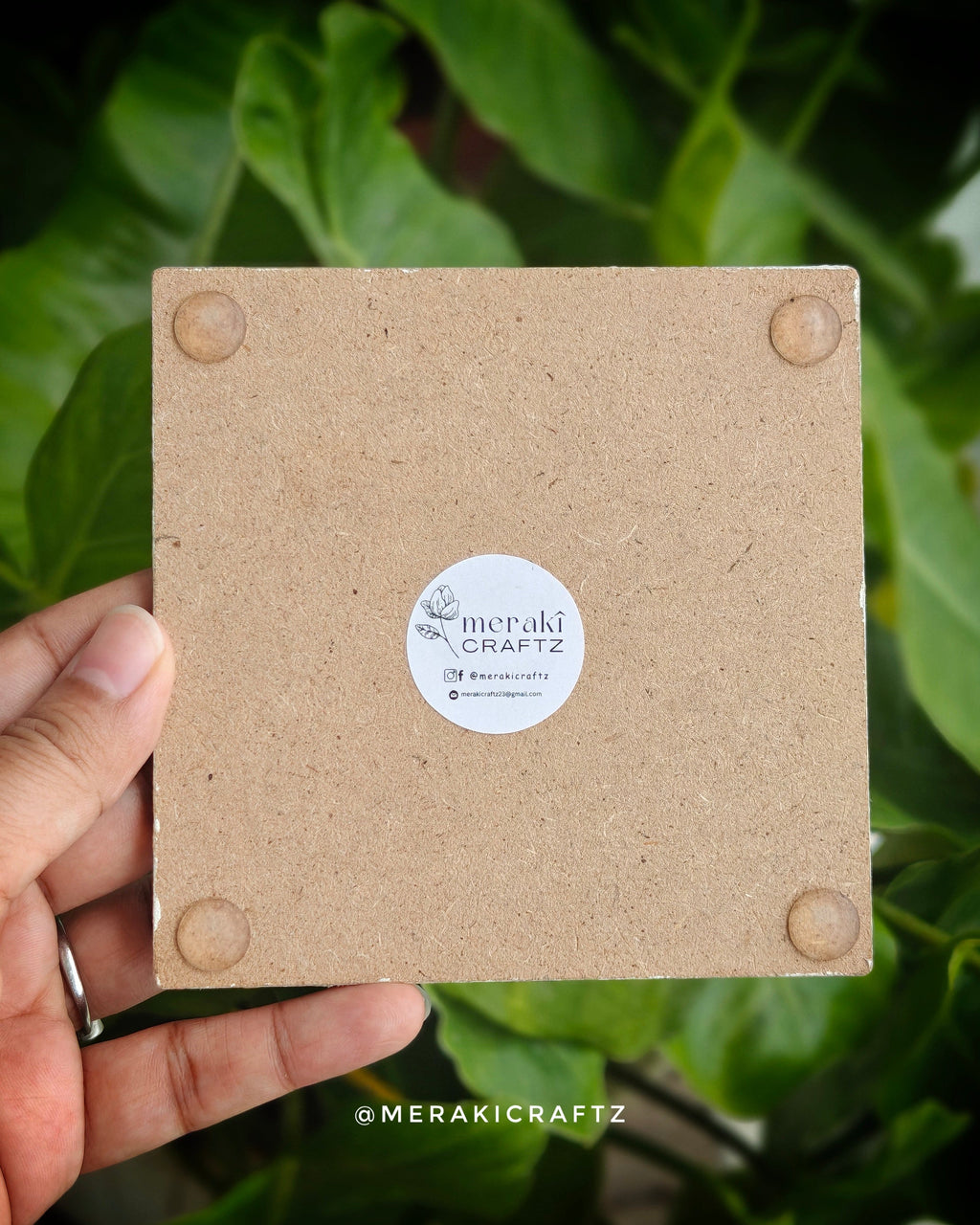 Handcrafted Lavender Decoupage Coasters