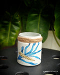 Handcrafted Upcycled Glass Jar – Coastal Seashell Serenity