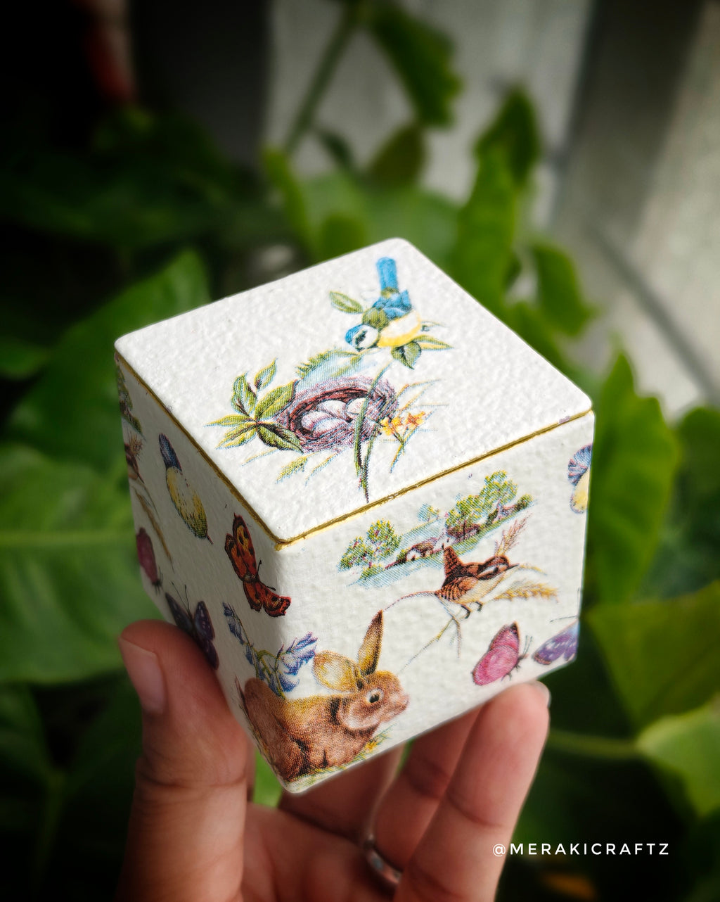 Handcrafted Upcycled Decorative Storage Box – Paws & Whiskers Keepsake (Copy)