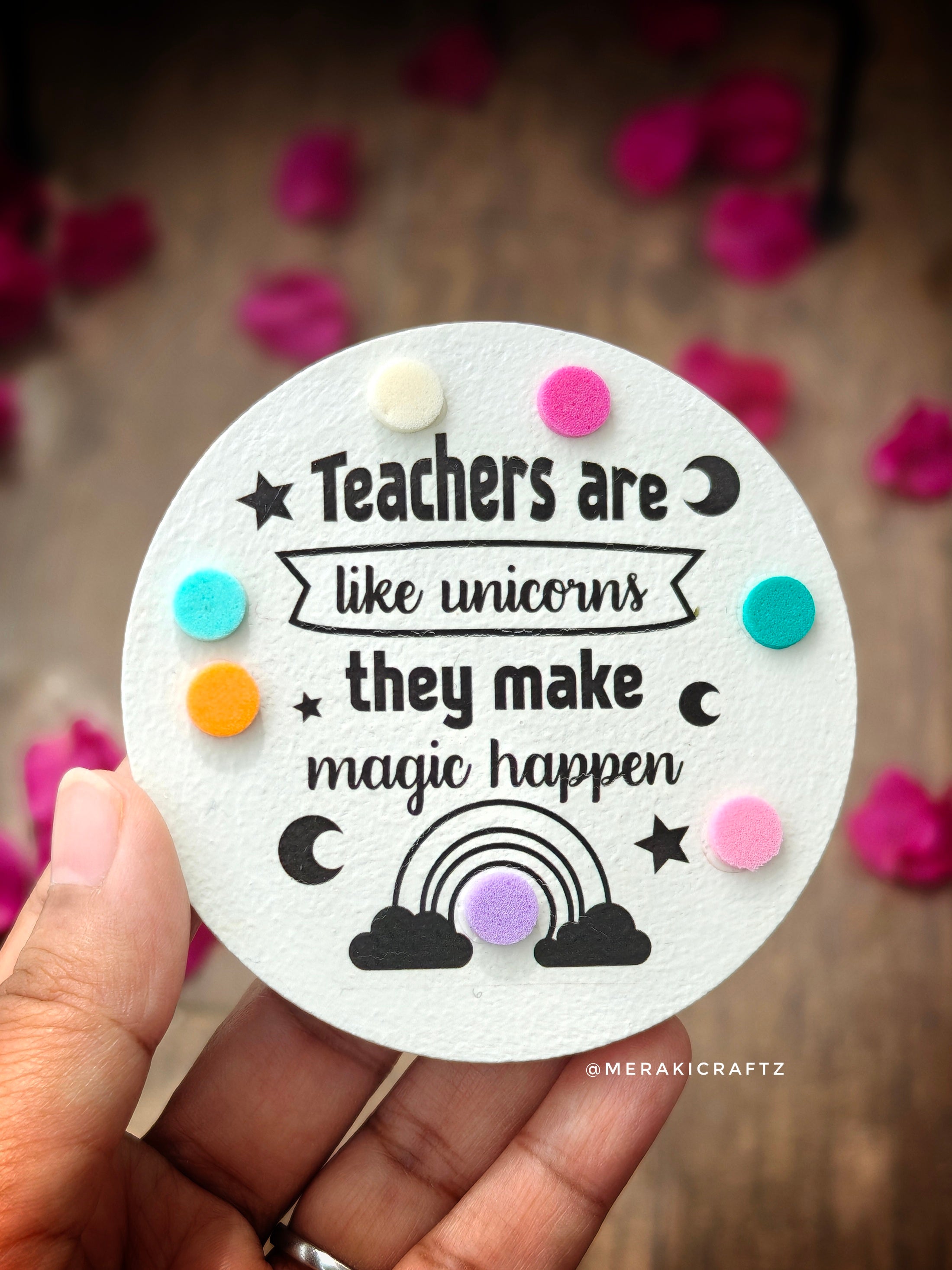 Handcrafted Teachers Special MDF Fridge Magnets – Large