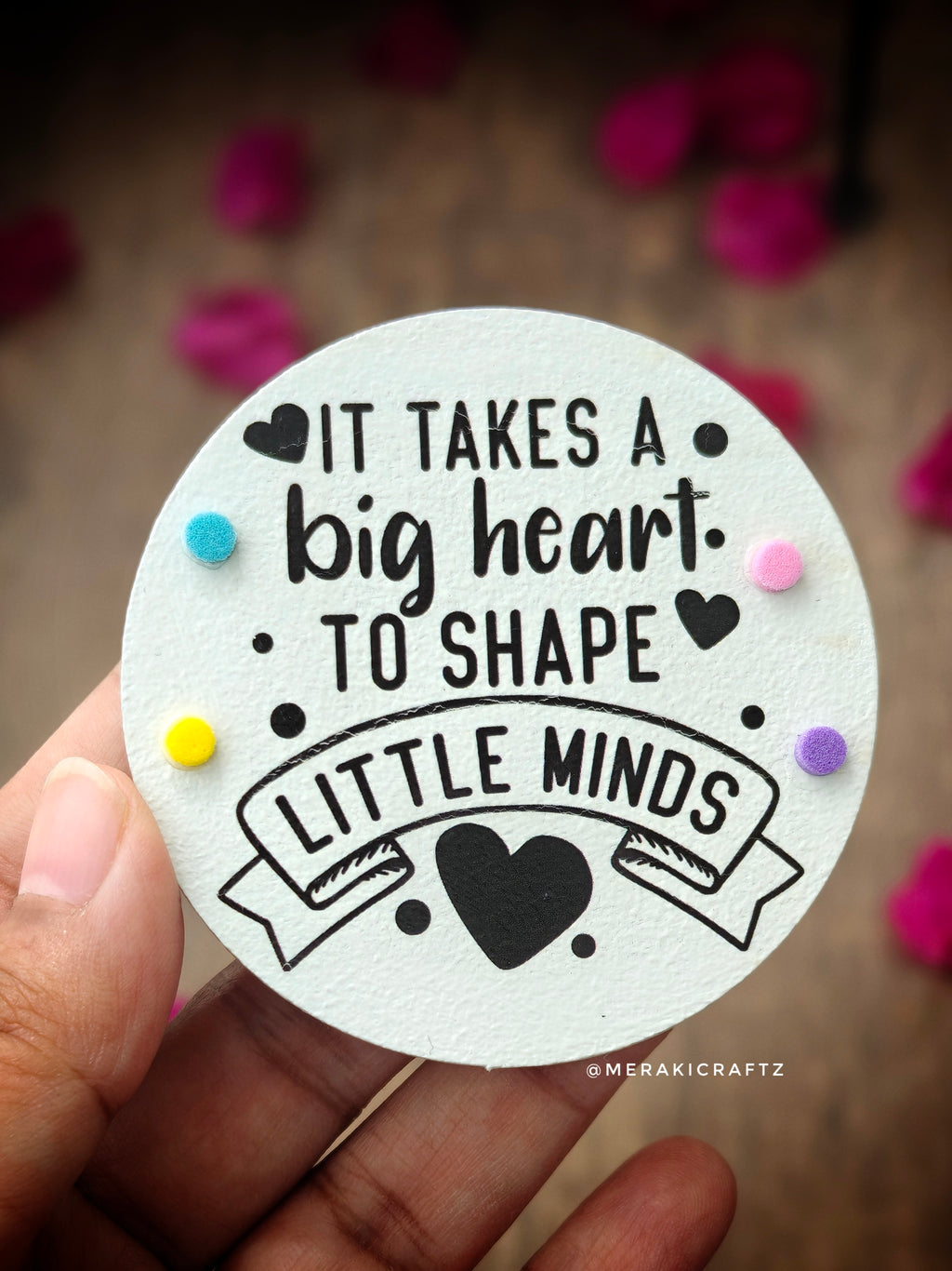 Handcrafted Teachers Special MDF Fridge Magnets – Medium
