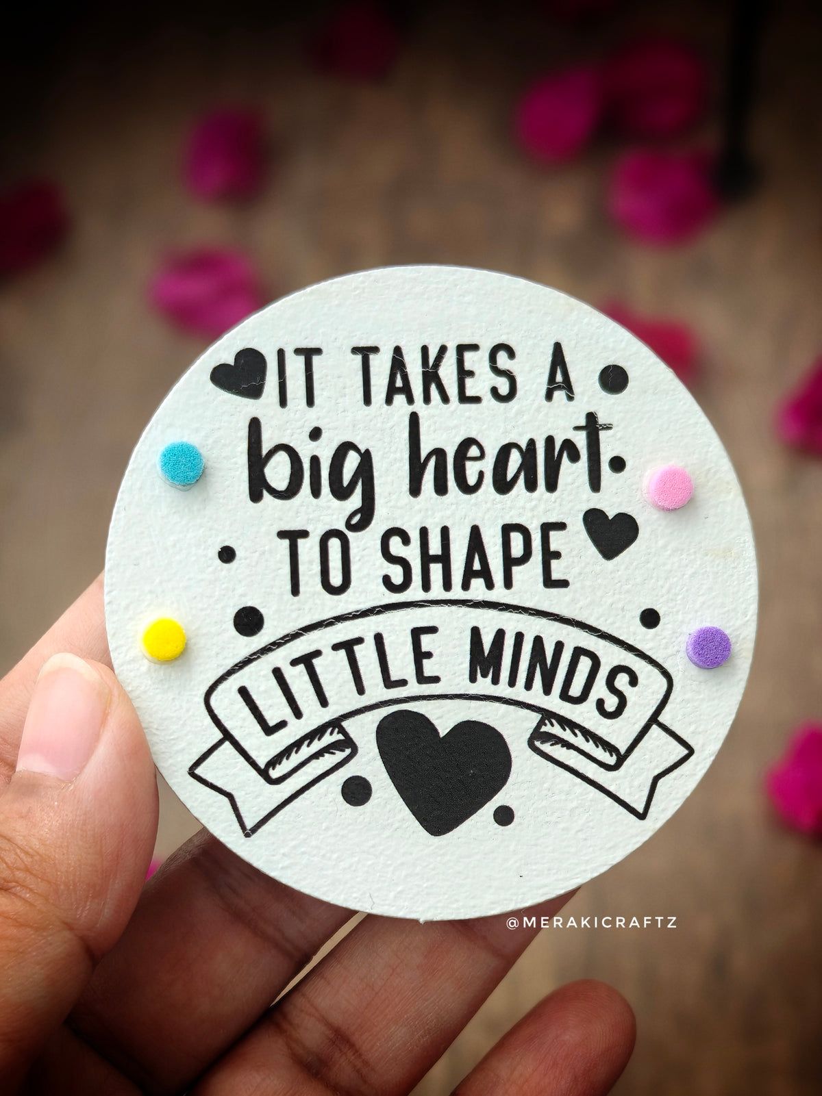 Handcrafted Teachers Special MDF Fridge Magnets – Medium