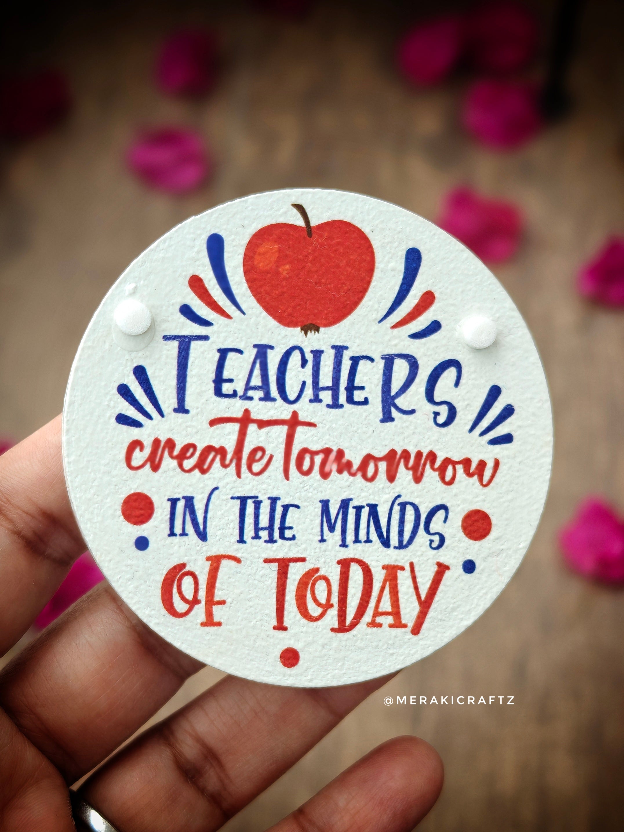 Handcrafted Teachers Special MDF Fridge Magnets – Medium