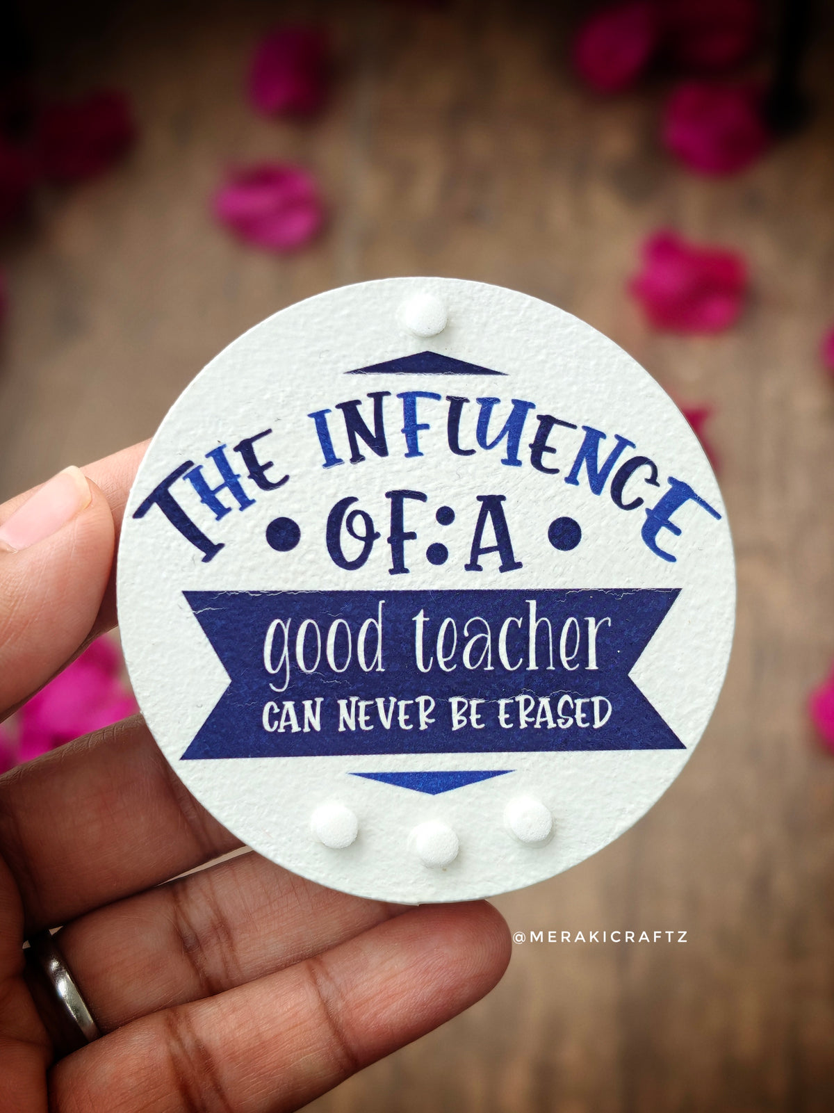 Handcrafted Teachers Special MDF Fridge Magnets – Medium