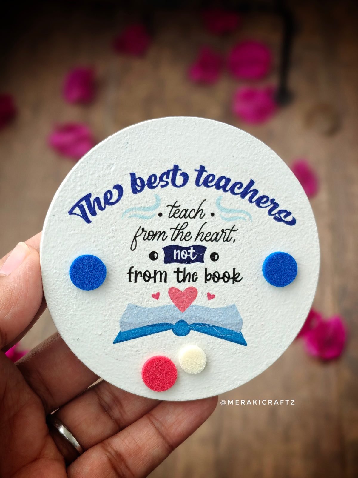 Handcrafted Teachers Special MDF Fridge Magnets – Large