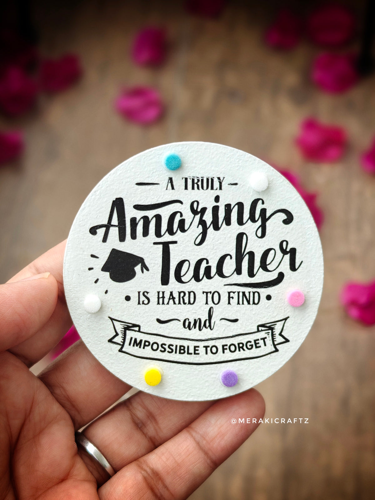Handcrafted Teachers Special MDF Fridge Magnets – Medium