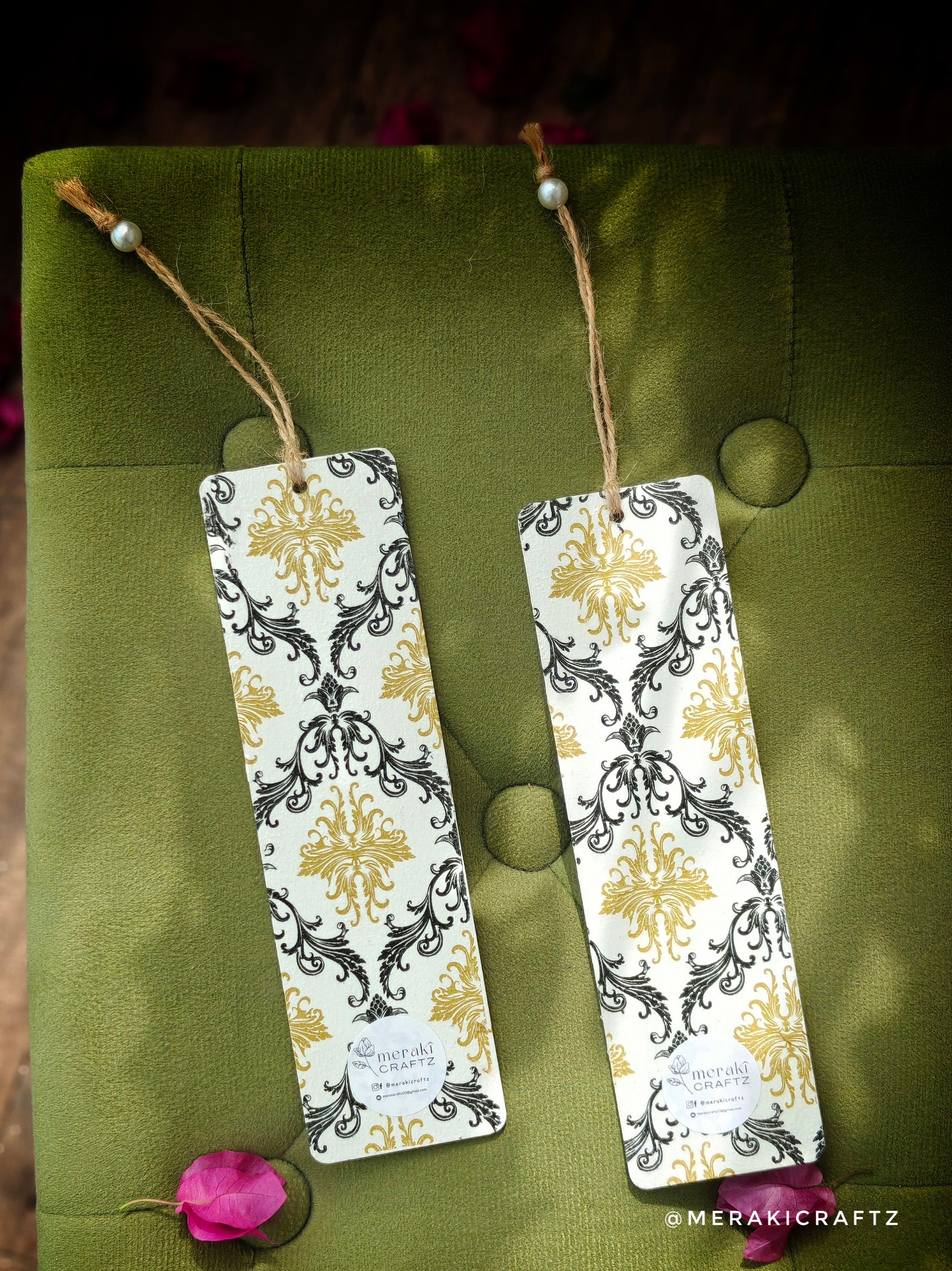 Handcrafted Double-Sided Decoupaged MDF Bookmark – Inspirational Teachers
