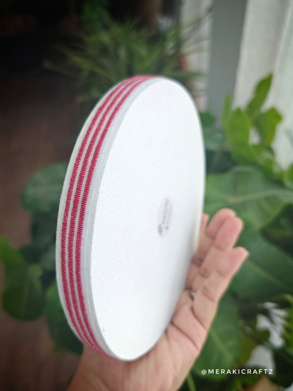 Handcrafted Fabric Decoupaged MDF Catchall Tray – Assamese Gamosa Charm